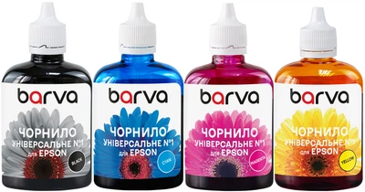 Комплект чернил Barva для Epson Универсальный №1 4x90 г BK/C/M/Y (EU1-090-MP)