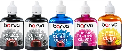 Комплект чернил Barva для Canon Pixma iP4840/MG5140/MG5240/MG5340 (PGI-425+CLI-426) 5x90 г PGBK/BK/C/M/Y (CPGI425-5-090-MP)