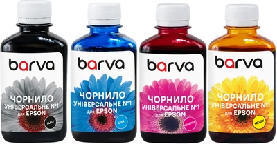 Комплект чернил Barva для Epson Универсальный №1 4х180 г BK/C/M/Y (EU1-180-MP)