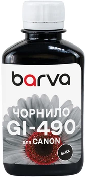 Чернила Barva для Canon G1400/G2400/G3400 (GI-490) 180 г Black (G490-503)