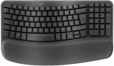 Клавіатура бездротова Logitech Wave Keys For Business Wireless/Bluetooth Black (920-012334)