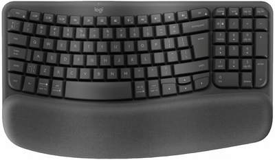 Klawiatura bezprzewodowa Logitech Wave Keys For Business Wireless/Bluetooth Czarna (920-012334)