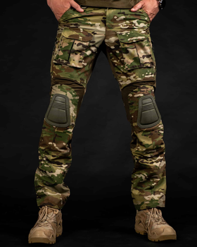 Тактичні штани "Генерал" з вентиляцією та наколінниками - мультикам XL