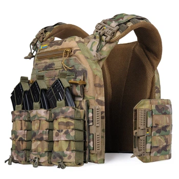 Плитоноска Warmor Gen.3 Pro з швидким боковим та верхнім скиданням Мультикам Cordura + 3 підсумка під магазини
