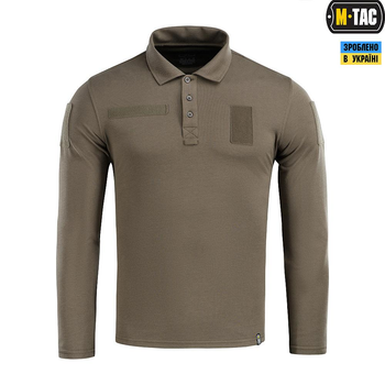 Поло літнє тактичне довгий рукав M-Tac 65/35 Dark Olive Олива 3XL