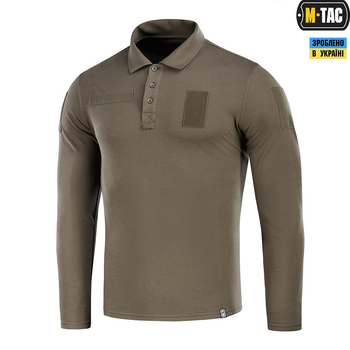 Поло літнє тактичне довгий рукав M-Tac 65/35 Dark Olive Олива 2XL