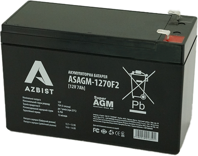 Аккумуляторная батарея AZBIST Super AGM 12V 7.0Ah (ASAGM-1270F2)