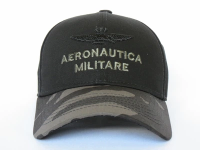 Кепка Aeronautica Militare размер 60 Черный+камуфляжный (4831)