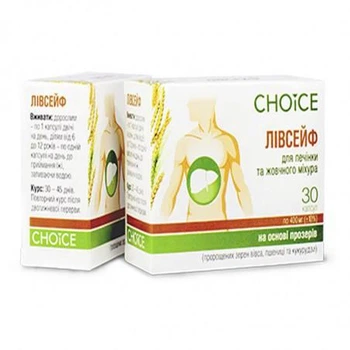 Комплекс Choice "Лівсейф" для печінки та жовчного міхура 30 капсул