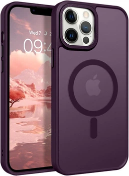 Противоударный чехол Space MagSafe iPhone 12 Pro (матовый) Violet (36246-2F)
