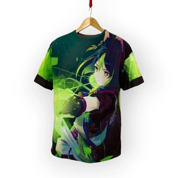 Футболка YADRIK Аніме Геншин Тігнарі Subtrikot (Oversize M) 3D