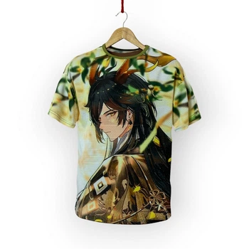 Футболка YADRIK Аніме Геншин Чжун Лі Subtrikot (Oversize M) 3D