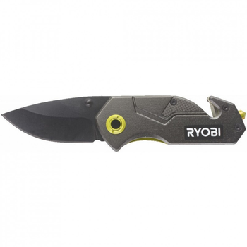 Нож Ryobi складной RFK25T, лезвие 57мм, стропорез, фиксатор лезвий (5132005328) (200658)