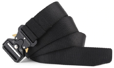 Тактический ремень Assault Belt с металлической пряжкой 140 см Черный