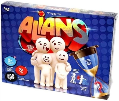 Настольная игра Alians Danko Toys G-ALN-01U Альянк кто я? 280 карточек пазлы
