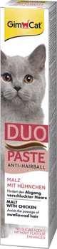 Паста для кошек с чувствительным пищеварением GimCat DUO PASTE Anti-hairball malt with chicken мальт и курица 50 г (4002064427201)