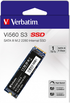 SSD диск Verbatim VI560 S3 1TB M.2 2280 SATAIII 3D NAND TLC