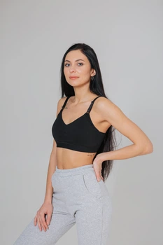 Топ для кормления с baby клипсами Rita HN XL Черный