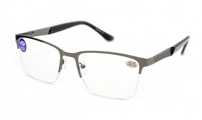 Окуляри -4.0 Verse 23107-C2 Blue blocker Антиблік ,Готові окуляри для далі,окуляри для постійного ношення,металеві окуляри для зору ,окуляри з діоптріями -4.0