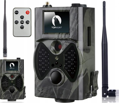 Фотоловушка охотничья камера для охоты с сим картой GSM Tophunt HC-300M