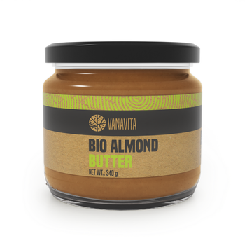 VanaVita БІО Мигдалева паста 340 г - GymBeam Bio