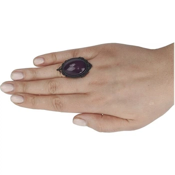 Кольцо Королева Гертруда SETA Decor 24-565BLK-Plum