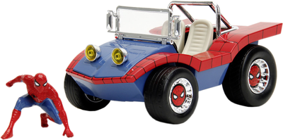Metalowy samochód Jada Marvel Spider-Man Buggy z figurką Spider-Mana 1:24 (SBA253225030)