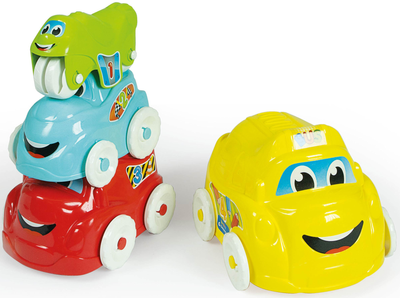 Zabawka piramida edukacyjna Clementoni Funny cars (CLM17111)