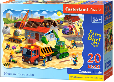 Puzzle Castorland Budowanie domu 20 maxi elementów (CSLC-02412-1)
