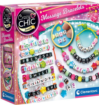 Zestaw kreatywny Clementoni Crazy Chic Message Bracelets (CLM18634)