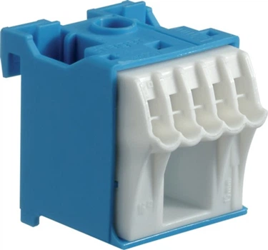 Блок N-клем Hager 1х16 мм2 + 5х4 мм2 ширина 30 мм QiuckConnect (KN06N)
