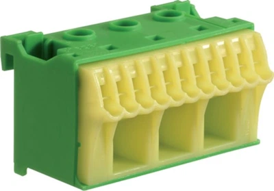 Блок PE-клемм Hager 3х16 мм2 + 11х4 мм2 ширина 60 мм QiuckConnect (KN14E)