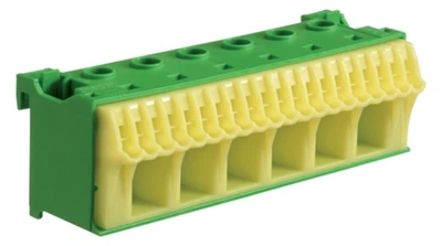 Блок PE-клемм Hager 6х16 мм2 + 20х4 мм2 ширина 105 мм QiuckConnect (KN26E)