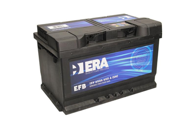 Аккумулятор - ERA EFB , 65Ah , EN 650 , 278x175x175 (ДхШхВ) , правий "+" , 6СТ-65 АзЕ, START-STOP