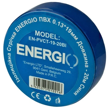 Изоляционная&nbsp;лента&nbsp;ENERGIO&nbsp;ПВХ&nbsp;0.13*19мм&nbsp;20м&nbsp;синяя