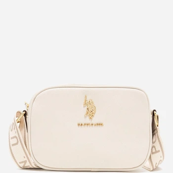 Сумка крос-боді через плече жіноча маленька U.S. Polo Assn 27A278-AA00A(Putty) Бежева