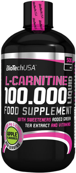 Spalacz tłuszczu Biotech L-Carnitine 100 000 Liquid Cherry 500 ml (5999076204489)