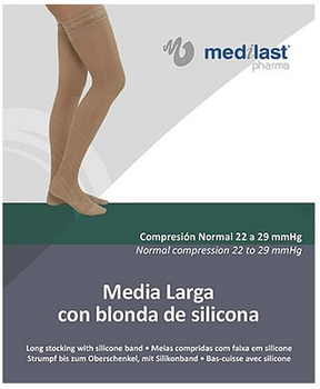 Компрессионные чулки Medilast Long Stocking Blanc Blonda EG R110 (8470002519794)