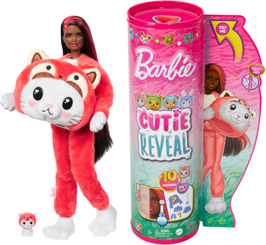 Lalka Barbie Cutie Reveal Costume-themed Series Doll Kitten As Red Panda (HRK23)