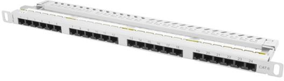 Patch panel anberg 24 port 0.5U kat.6 Silver (PPU6-0024-S)