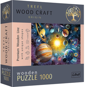 Пазл дерев'яний Trefl Подорож Сонячною системою 1000 елементів (5900511201772)