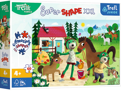 Puzzle Trefl Trefliki w Stadninie Koni 60 elementów (5900511500318)