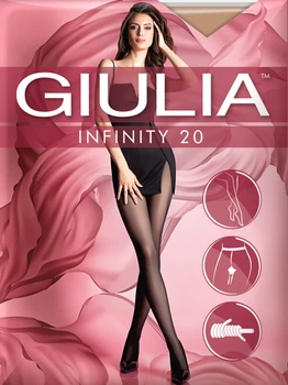 Колготи 20 Den жіночі Giulia Infinity 2 р Капучино (4820040121574)