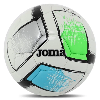 Мяч футбольный Joma DALI II 400649-211-T4 №4 Серый-зеленый-синий