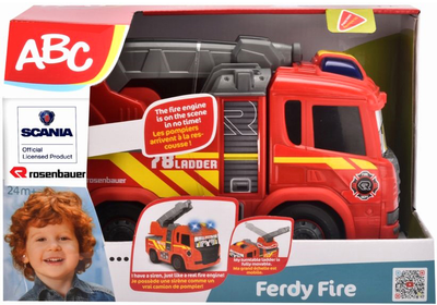 Пожежна машина ABC Scania Fredy Fire 25 см (4006333074592)