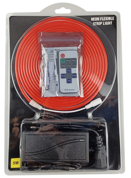 Світлодіодна стрічка Voltronic 3528 Red 5 м, пульт, блок живлення, 120 світлодіодів (YT24384)