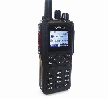 Радіостанція портативна Kirisun DP990 DMR VHF 136-174 мГц з ліцензією AES 256