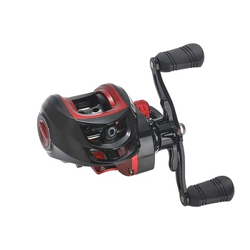 Катушка мультипликаторная Yumoshi AM 201 Black-Red Left рыболовная