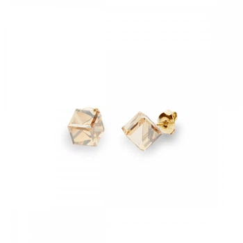 Срібні сережки Spark зі Swarovski Cube Studs Medium KG48416GS