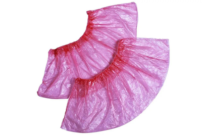Бахіли Sanorma одноразові 3г 40х14см 100 шт рожеві (2071)